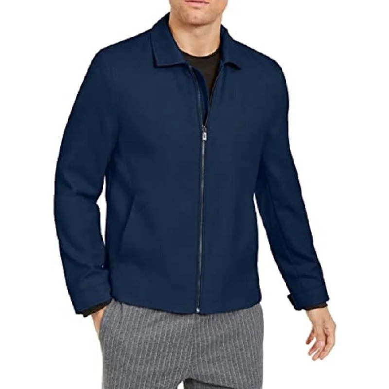 Alfani Men's Full-Zip Jacket Dark Blue Size Small