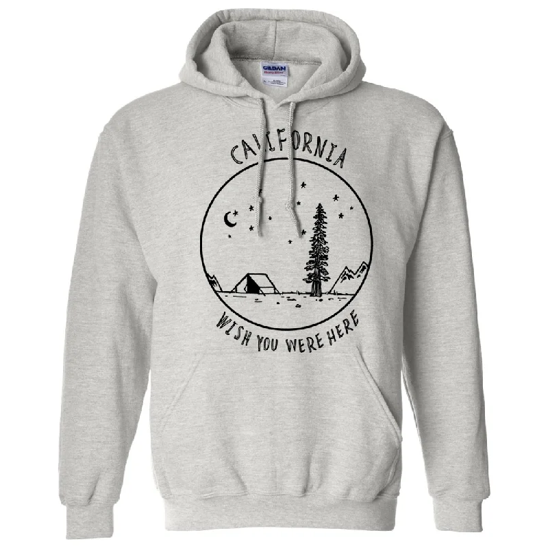 Wish You Were Here Black Print Sweatshirt Hoodie