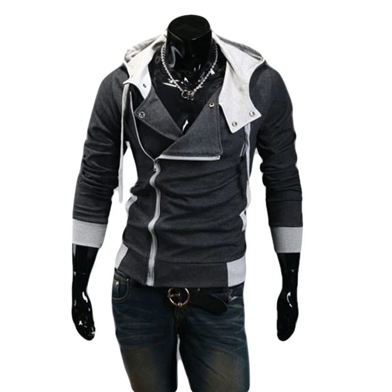 9colors M-6XL 2015 Hoodies Men Sweatshirt Male Tracksuit Hooded Jacket Casual Male Hooded Jackets moleton Assassins Creed