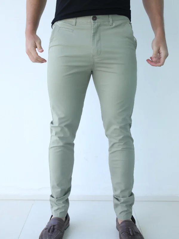 Stretch Chino - Sage Green