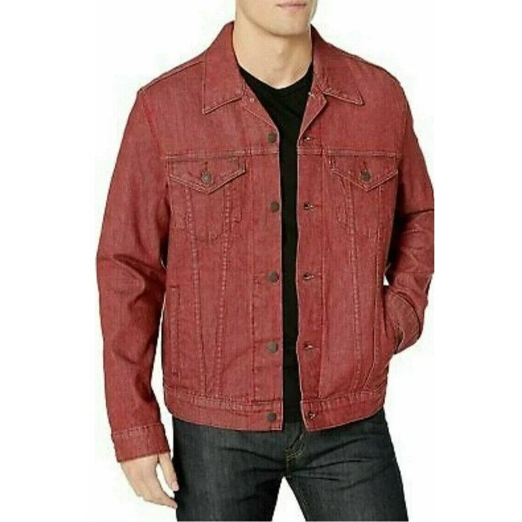 Levi's Men's Denim Trucker Jacket Red Size Small