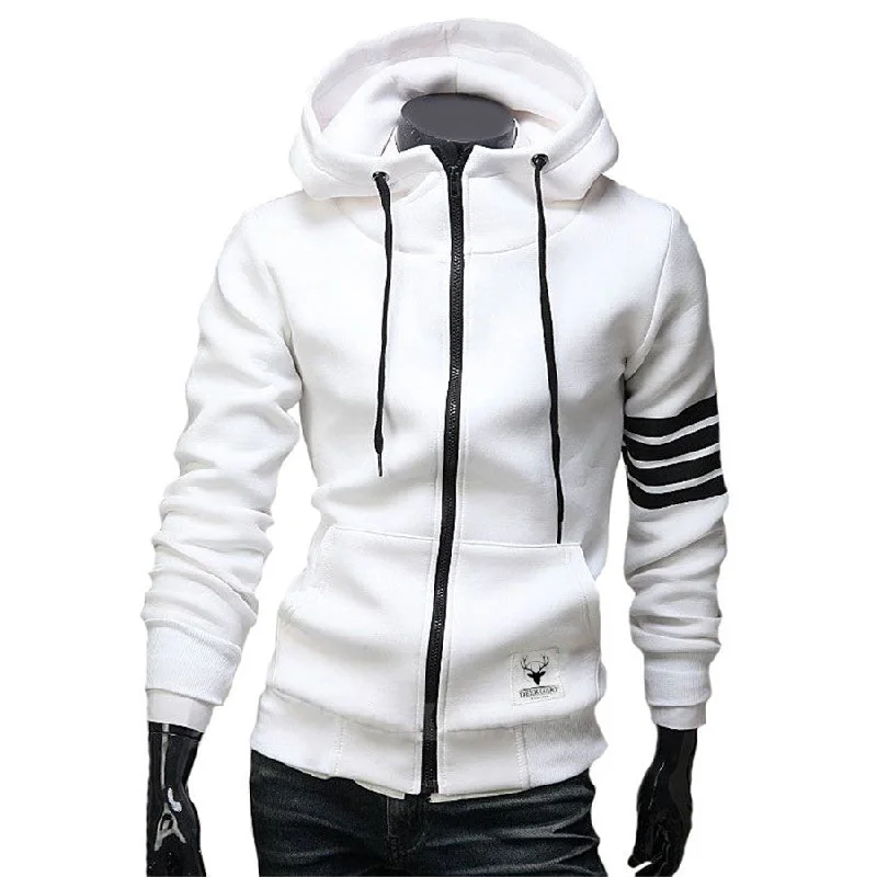 Fashion Men Hoodies Leisure Suit High Quality Men Sweatshirt Hoodie Casual Zipper Hooded Jackets Male M-3XL