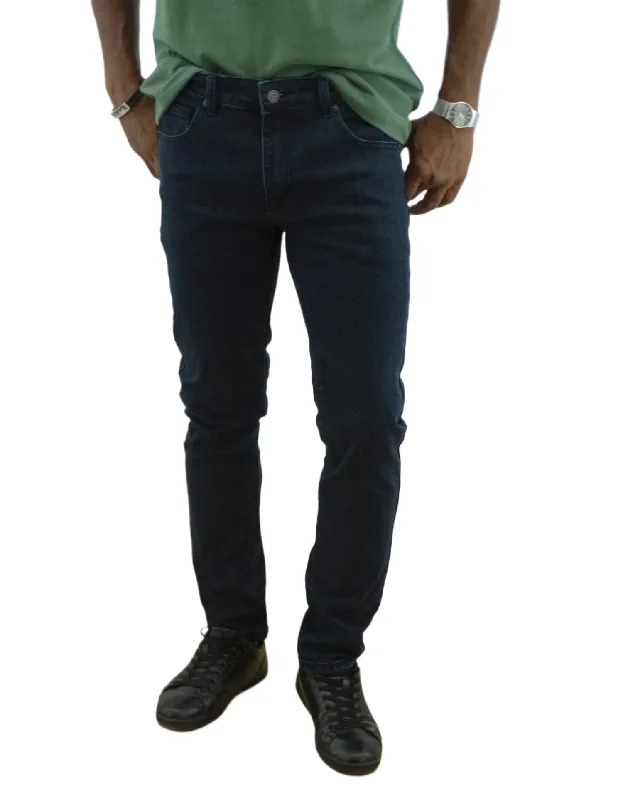 NL4613, Never Legal Men's Slim Fit Jeans - Dk Navy