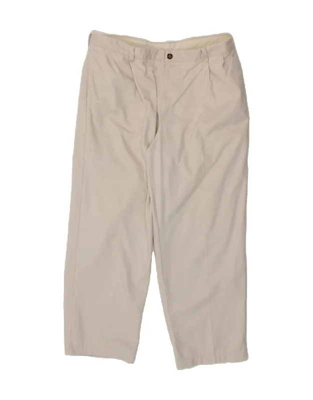 L.L.BEAN Mens Natural Fit Straight Chino Trousers  W40 L30 Off White