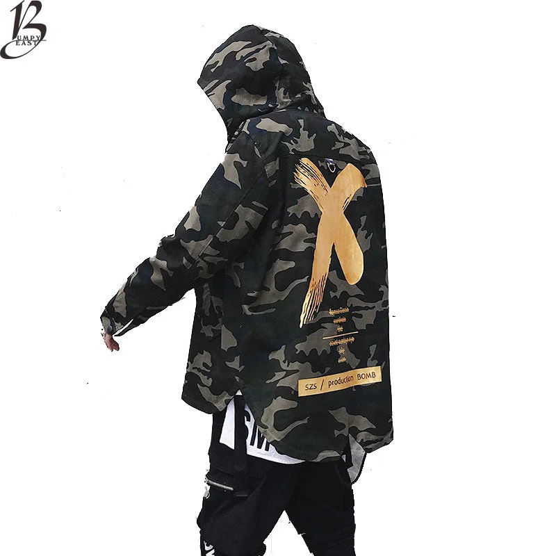 X Coat Camo Jacket Red Yellow Headwear Hoody Windbreakers Hip Hop Jackets Coat For Men Women US Size S-XL