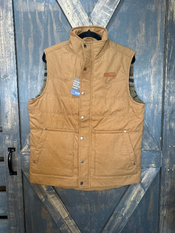 Brown Quilted Vest