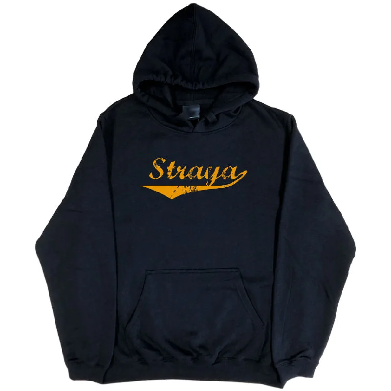 Straya Hoodie (Black & Golden Yellow, Regular and Big Sizes)