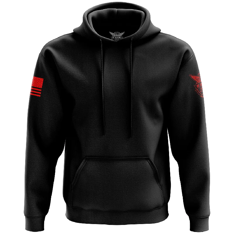 Basic - Black + Red Hoodie