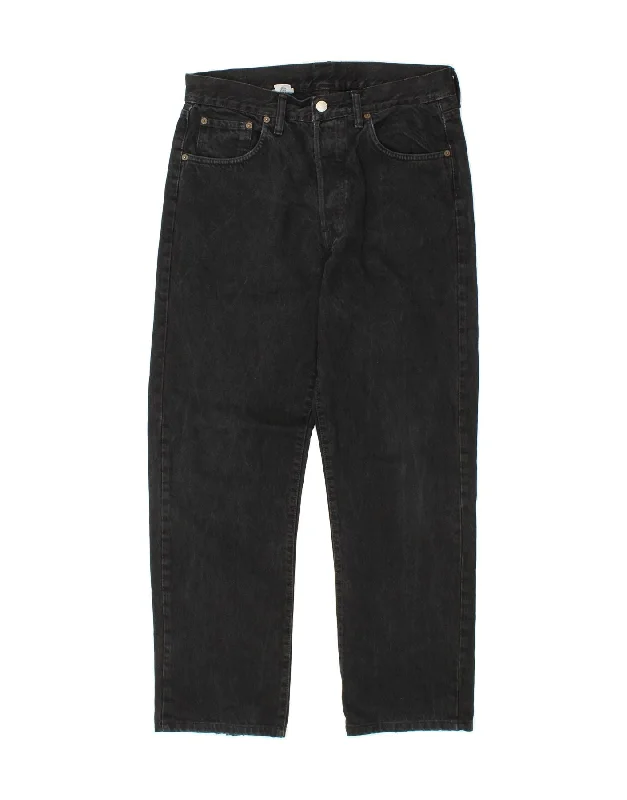 REPLAY Mens Straight Jeans W33 L29 Black