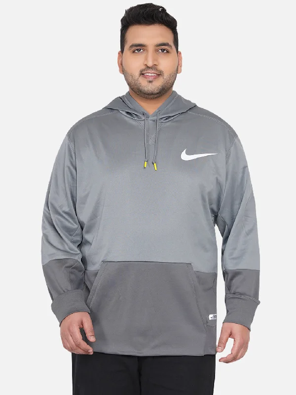 Nike - Plus Size Regular Fit Solid Hooded Sweatshirt