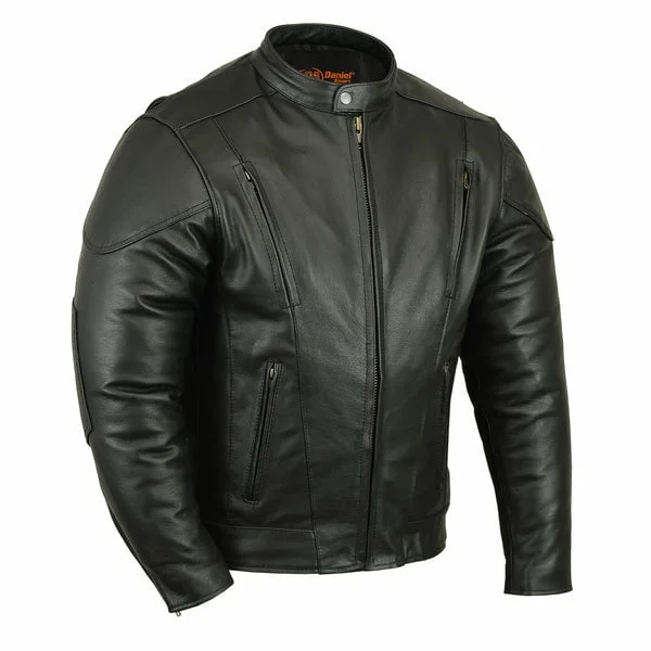 Men's Genuine Leather Vented M/C Jacket