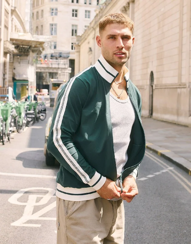 Varsity Jacket in Mountain Green