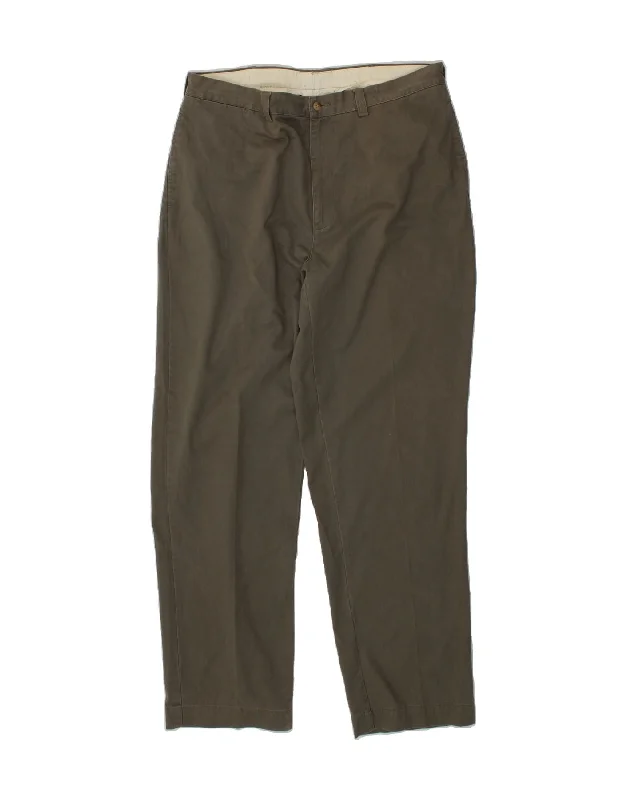 POLO RALPH LAUREN Mens Straight Chino Trousers  W34 L38 Khaki