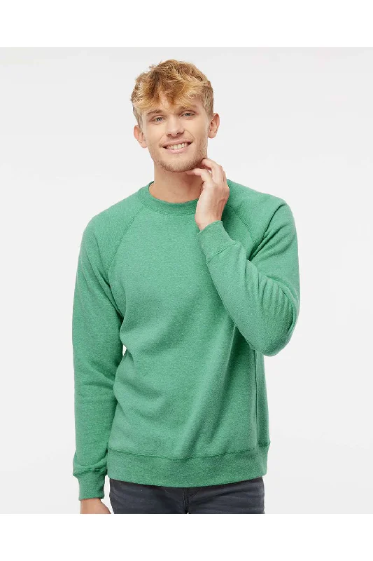 Independent Trading Co. Mens Special Blend Crewneck Raglan Sweatshirt - Sea Green