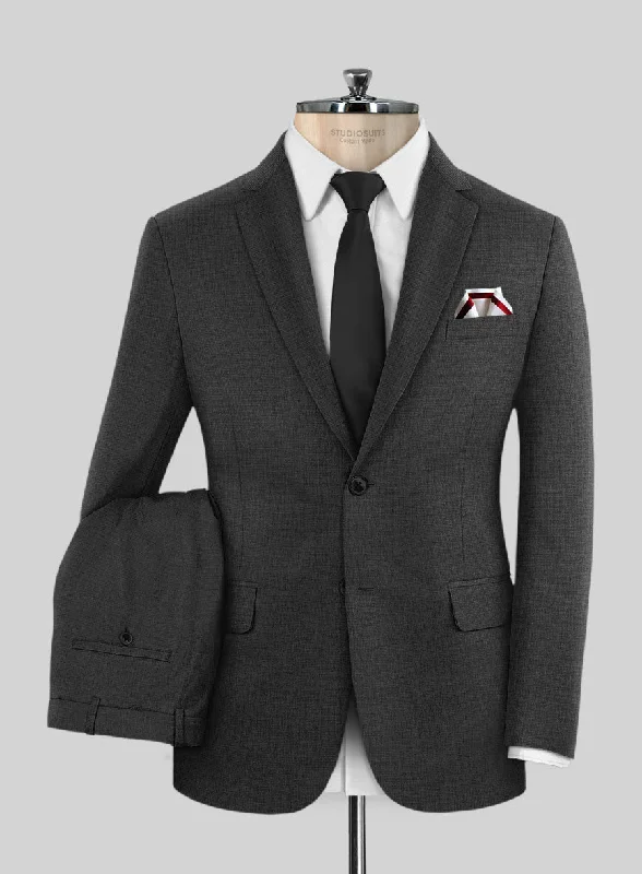 Scabal Cosmopolitan Charcoal Wool Suit