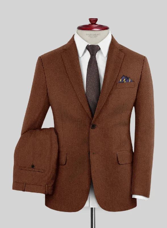 Italian Atiero Brown Wool Suit