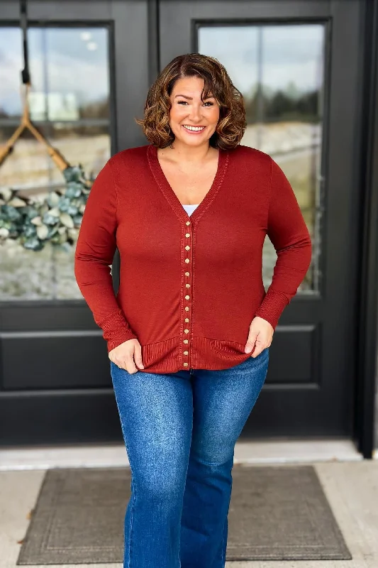 Snap Button Cardigan- Curvy