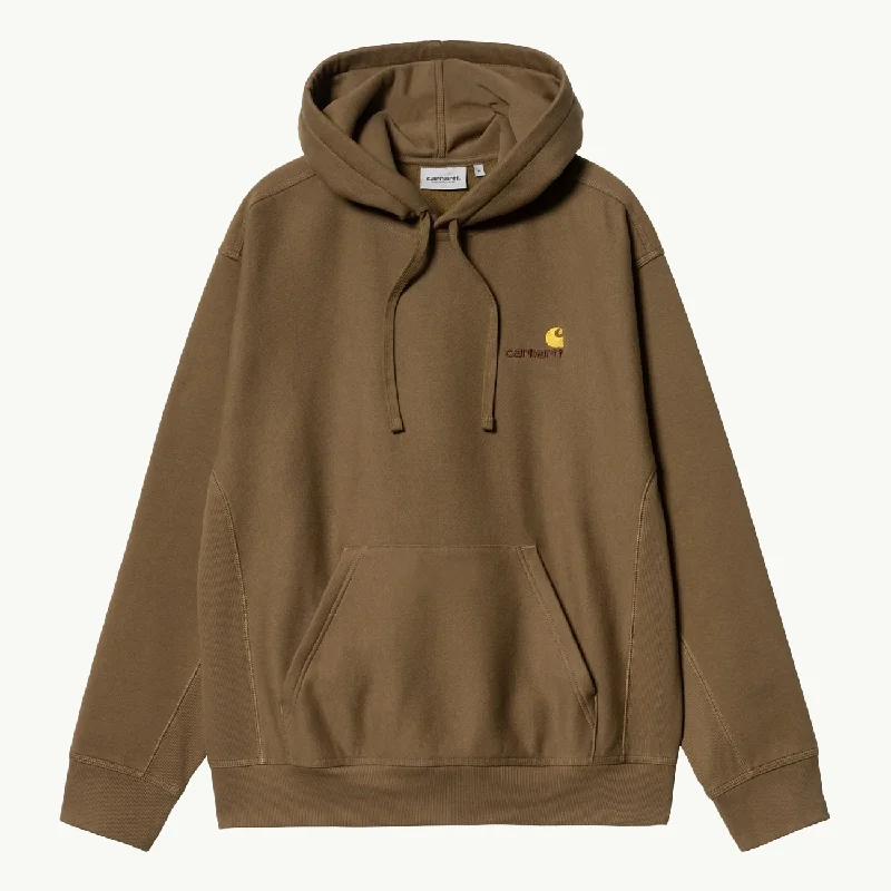 American Script Hooded Sweat - Lumber