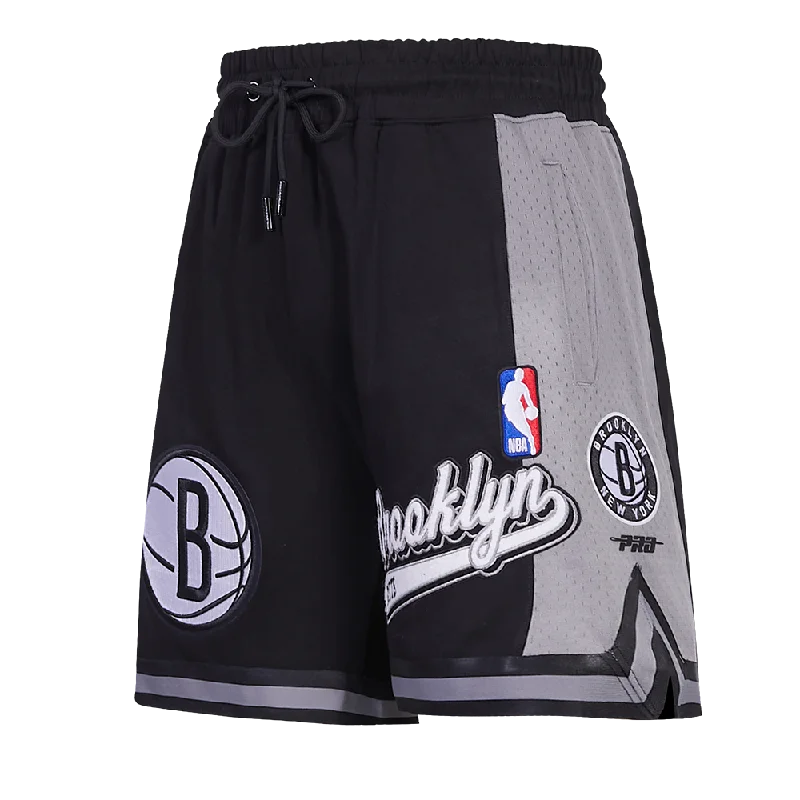 NBA BROOKLYN NETS SCRIPT TAIL MEN'S DK 2.0 SHORT (BLACK/GRAY)