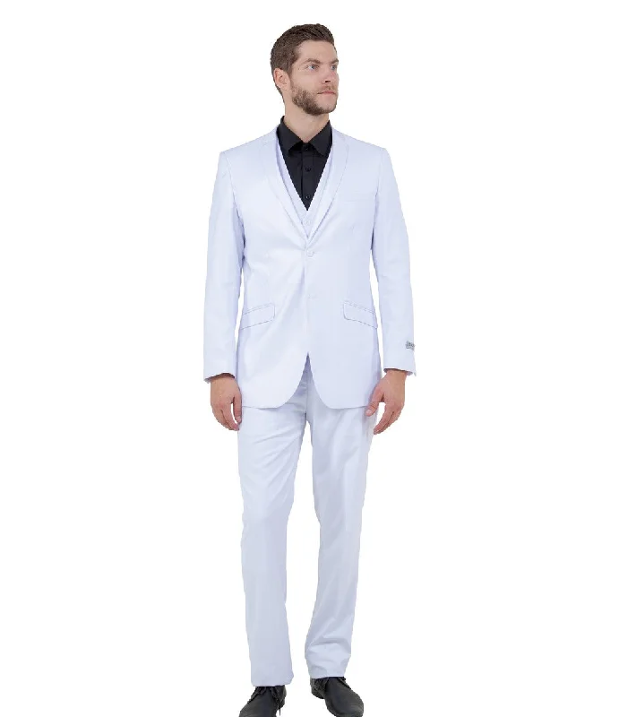 Atlas Heritage Collection: Three-Piece Solid White Suit