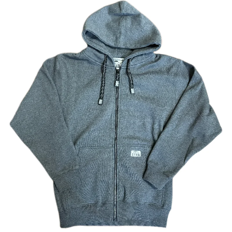 Heavyweight Full Zip Fleece Hoodie - Charcoal