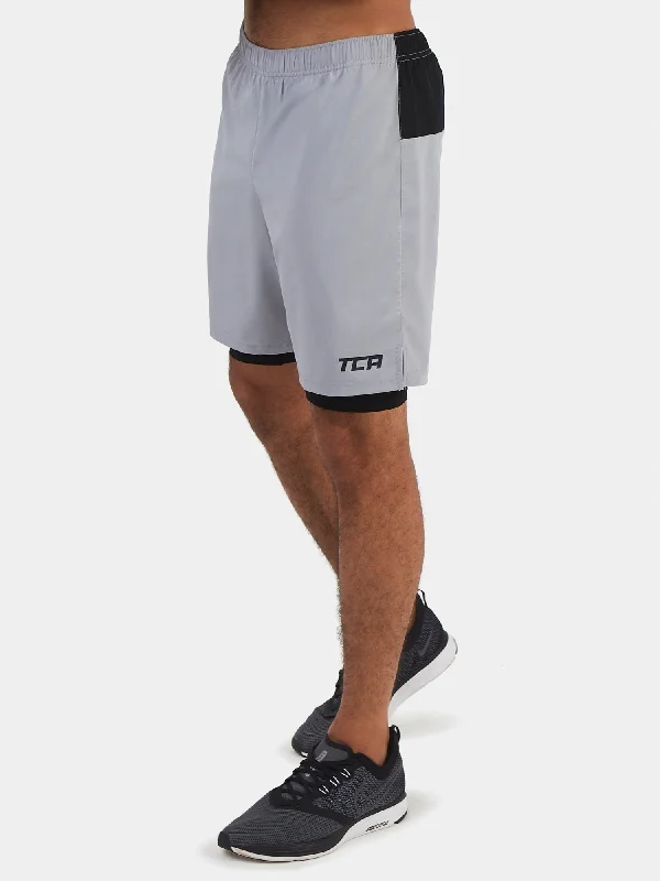 Ultra 2-in-1 Running Short For Men With Back Zip Pocket & Internal Compression Lining