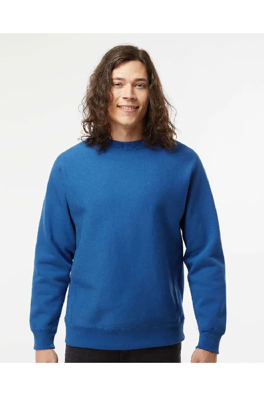 Independent Trading Co. Mens Legend Crewneck Sweatshirt - Royal Blue - Closeout