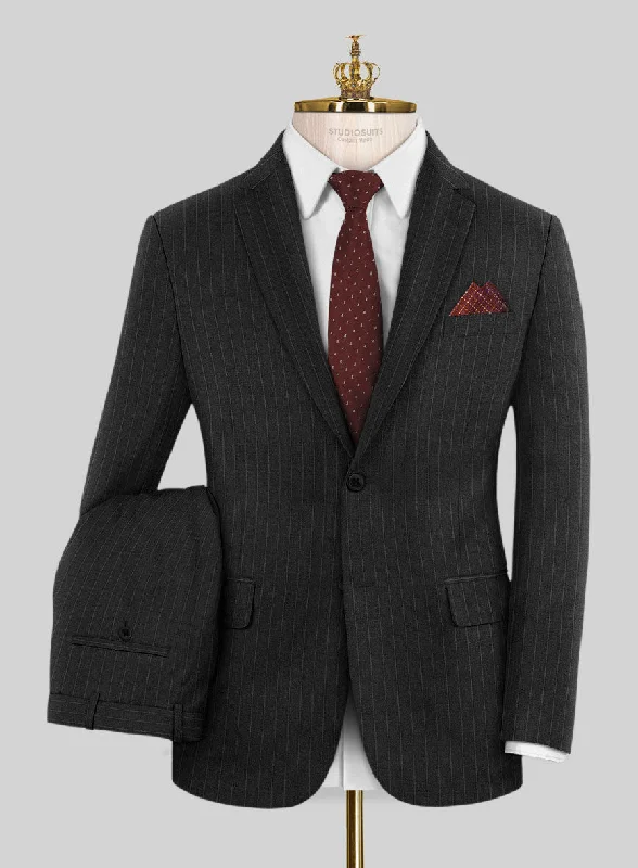 Bristol Charcoal Chalkstripe Suit