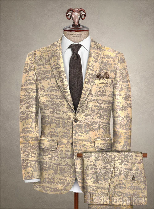 Italian Silk Golden Suit