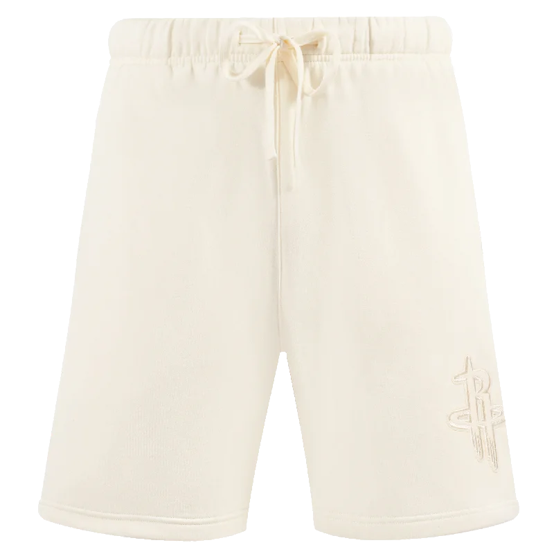 NBA HOUSTON ROCKETS NEUTRAL MEN'S SHORT (EGGSHELL)