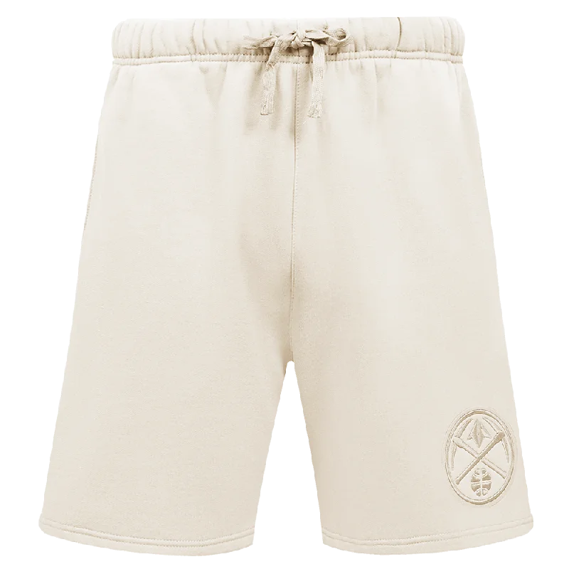 NBA DENVER NUGGETS NEUTRAL MEN'S SHORT (EGGSHELL)