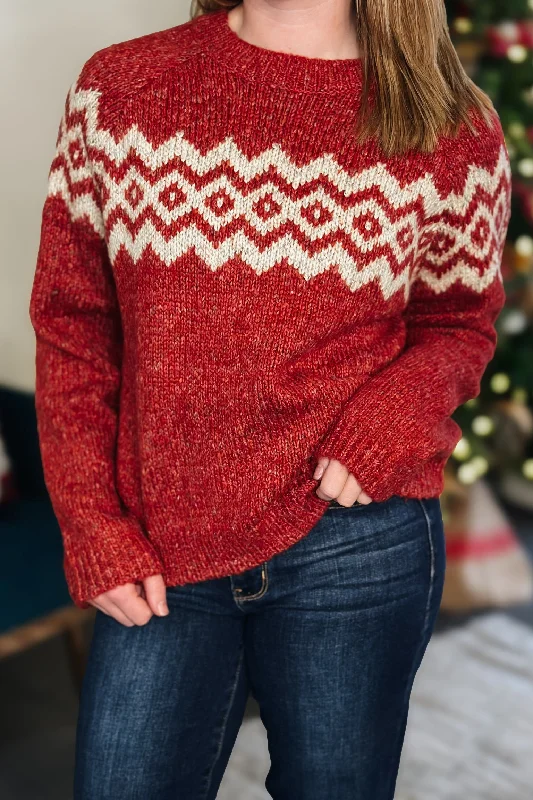 Red Knit Sweater