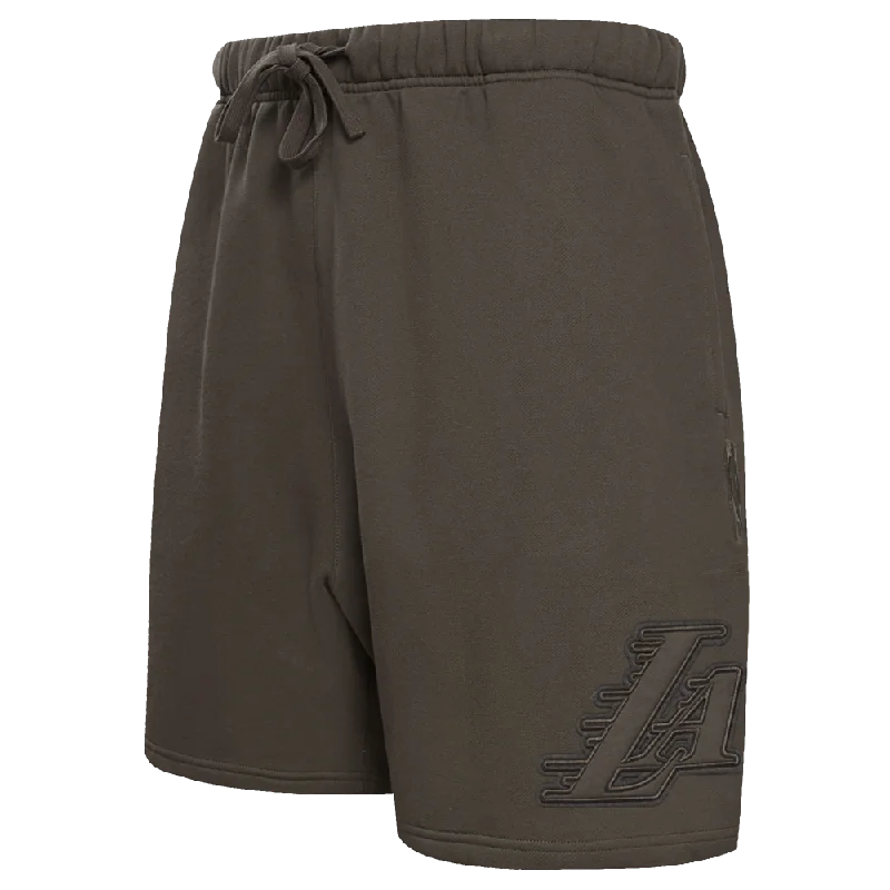 NBA LOS ANGELES LAKERS NEUTRAL MEN'S SHORT (DARK TAUPE)