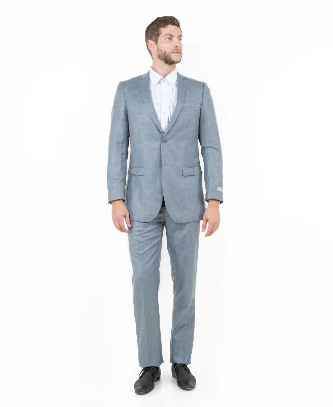 Avalon Collection: Sharkskin Two-Piece Suit – Shark Grey