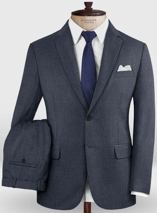 Lanificio Zegna Trofeo Slate Blue Wool Suit