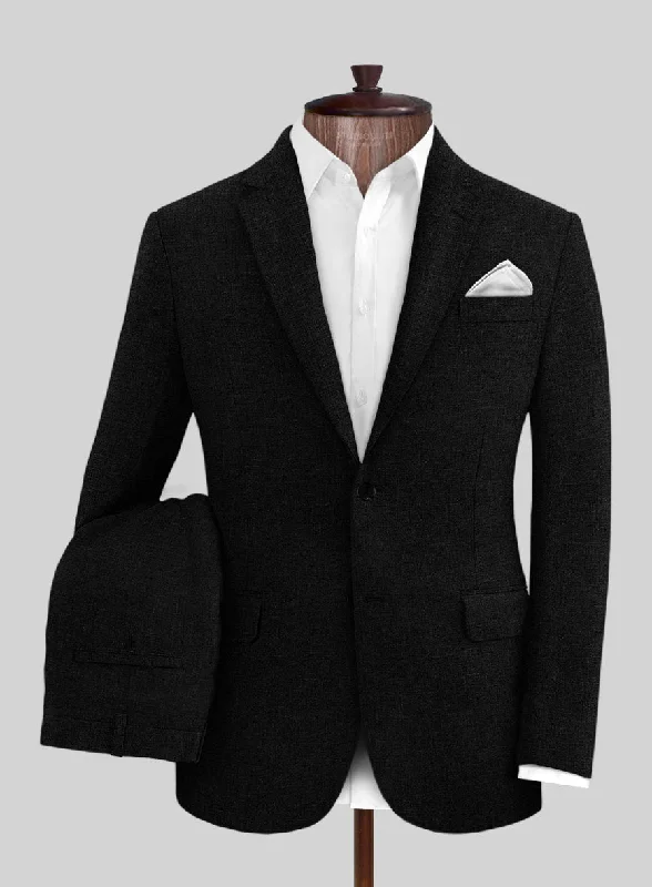 Black Linen Suit