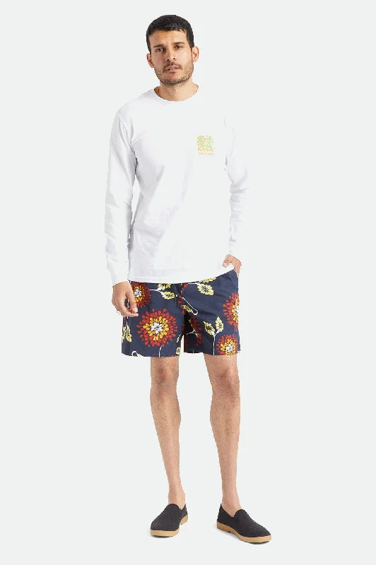 Voyage Short - Navy Garden Floral