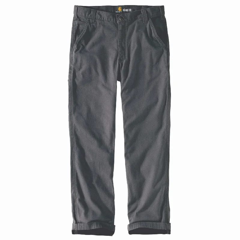 Carhartt Men's Rigby Flannel-Lined Dungaree_Gravel