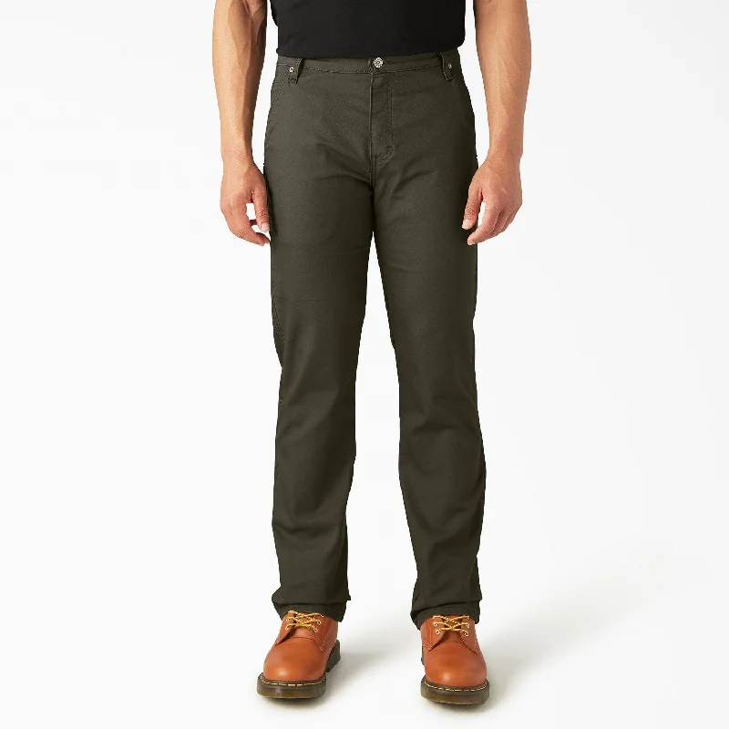 Dickies Men's FLEX Regular Fit Duck Carpenter Pant_Stonewashed Moss