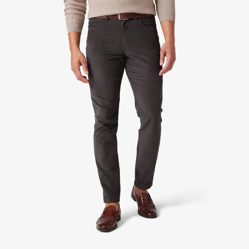 Leroy Corduroy Pant In Pewter Solid