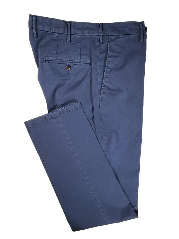 Men's Flat Front Trouser In Navy