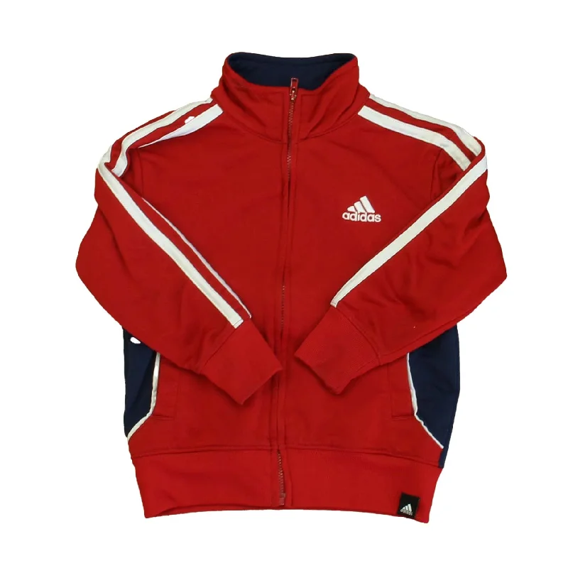 Adidas Boys Red | White | Navy Athletic Top