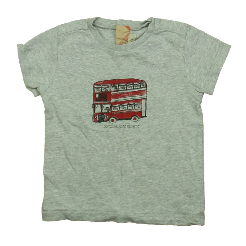 Burberry Boys Gray London Bus T-Shirt