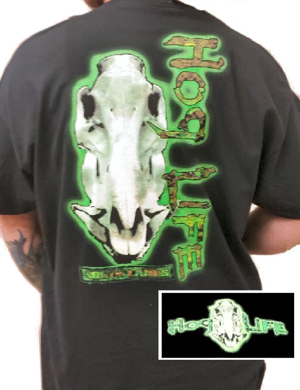 Country Life Outfitters Hog Life Neon Green Vintage Unisex Bright T Shirt