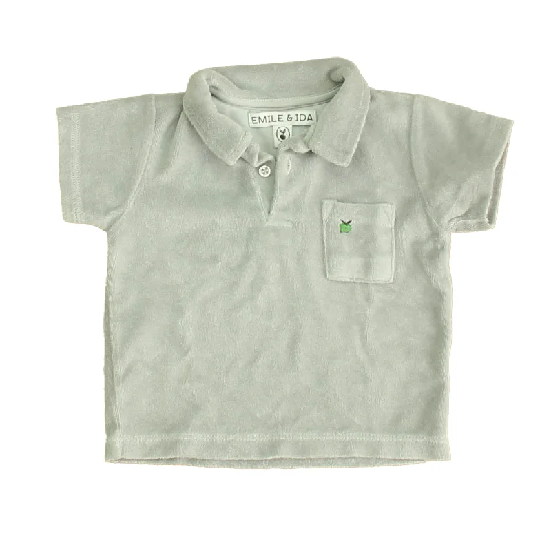 Emile & Ida Boys Gray Polo Shirt