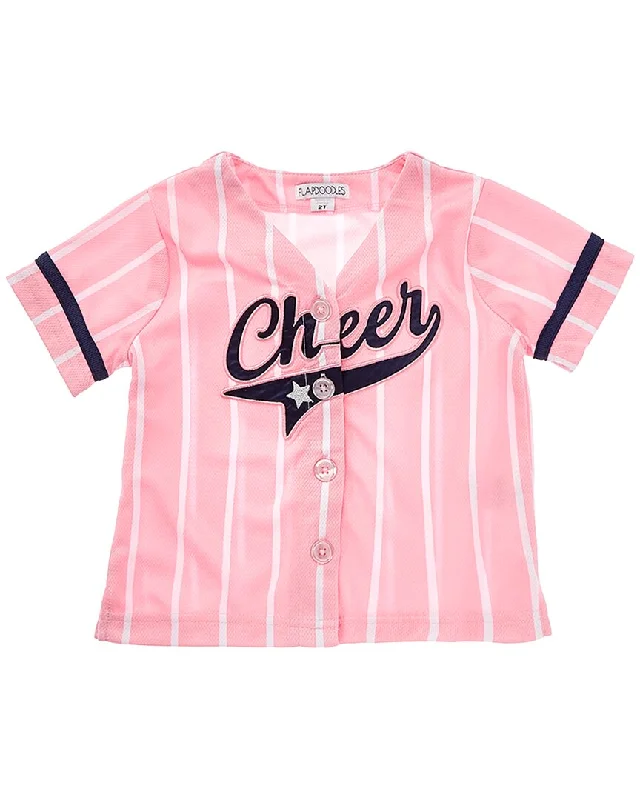 Flapdoodles Cheer Baseball T-Shirt