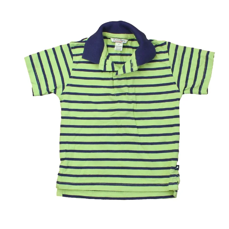 Kitestrings Boys Blue | Green | Stripes Polo Shirt