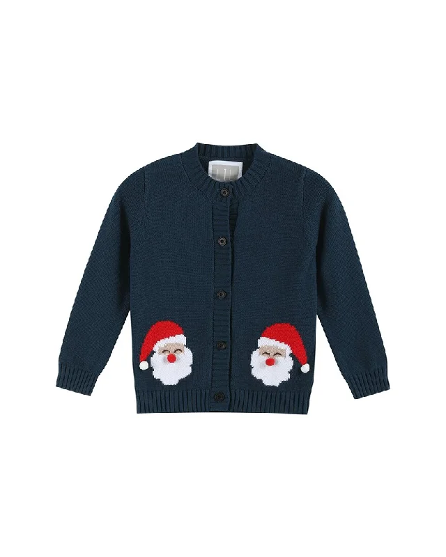 Lil Cactus Christmas Santa Knit Cardigan