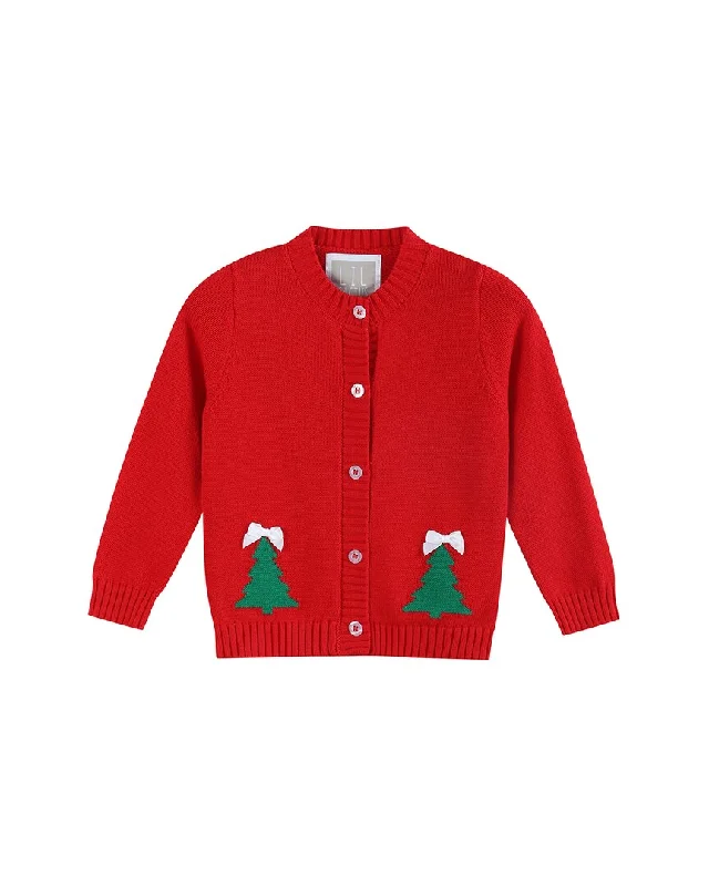 Lil Cactus Christmas Tree Knit Cardigan