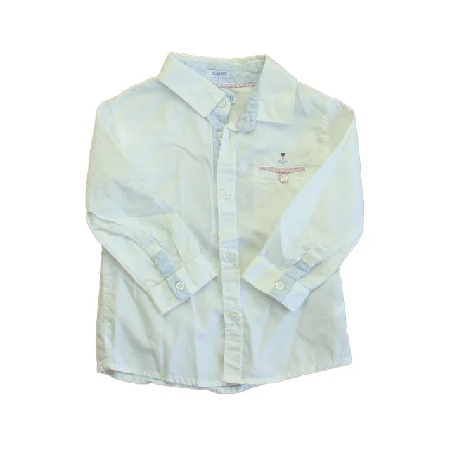 Mayoral Boys White Button Down Long Sleeve